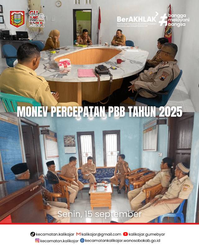 Monev Percepatan PBB Tahun 2025